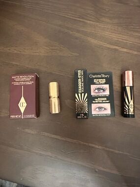 Charlotte Tilbury Matte Revolution Lipstick and Exagger-Eyes Mascara mini bundle